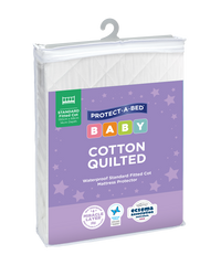 Cotton Quilted Fitted Cot Protector | Sleep Corp Healthcare
