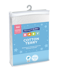 Cotton Terry Fitted Cot Protector | Sleep Corp Healthcare